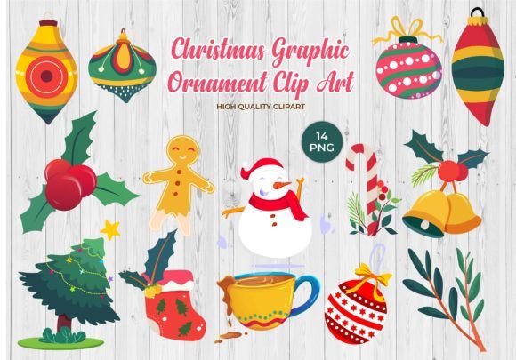 Christmas Style Decorative Clip Art: A Festive Design Toolkit