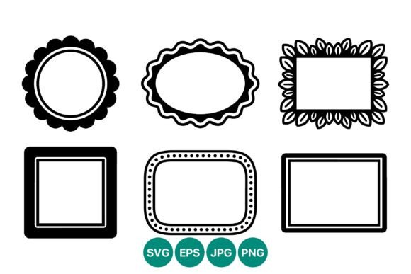 Decorative Frame Shapes Vector Set: Essential Design Assets
