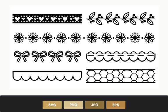 Elegant Black and White Borders for Timeless Design