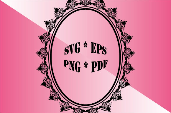 Elegant Curves: Using the Oval Frame Vector Ornament Decorative