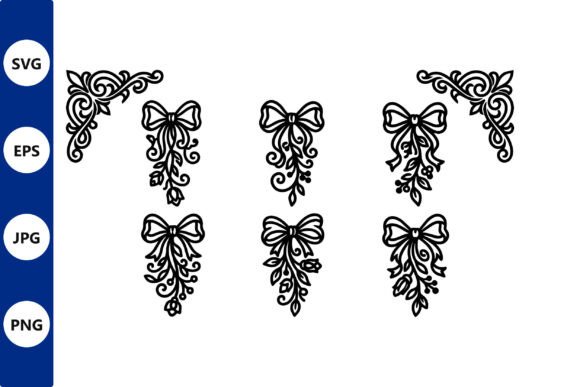 Elevate Your Projects with Six Decorative Bows Vector Set