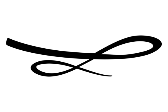 Exploring the Calligraphic Underline Tail: A Decorative Design Asset