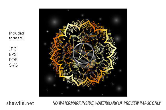 Golden Decorative Floral Mandala Sacred: A Designer's Asset