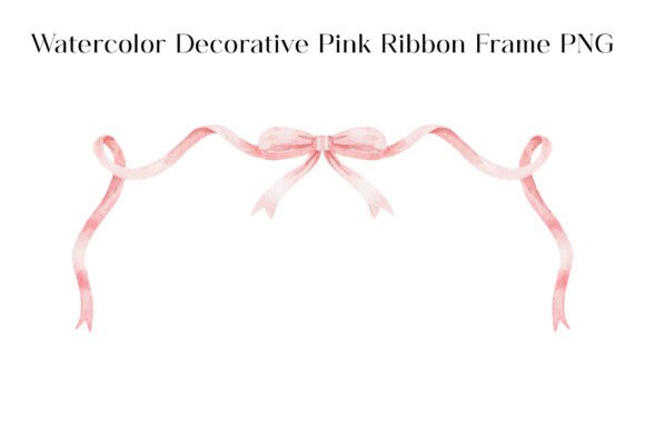 The Allure of the Watercolor Decorative Pink Ribbon Frame