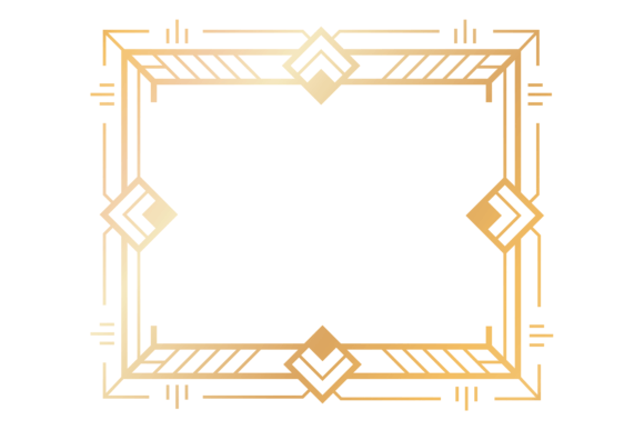 The Timeless Elegance of Retro Golden Art Deco Frames